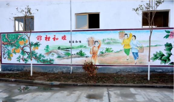 望江乡镇文化墙 乡风文明焕发新活力