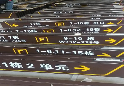 望江广告标识中，常见的几种安装方式。