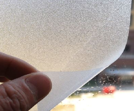 望江玻璃门外面粘广告用什么材料好？